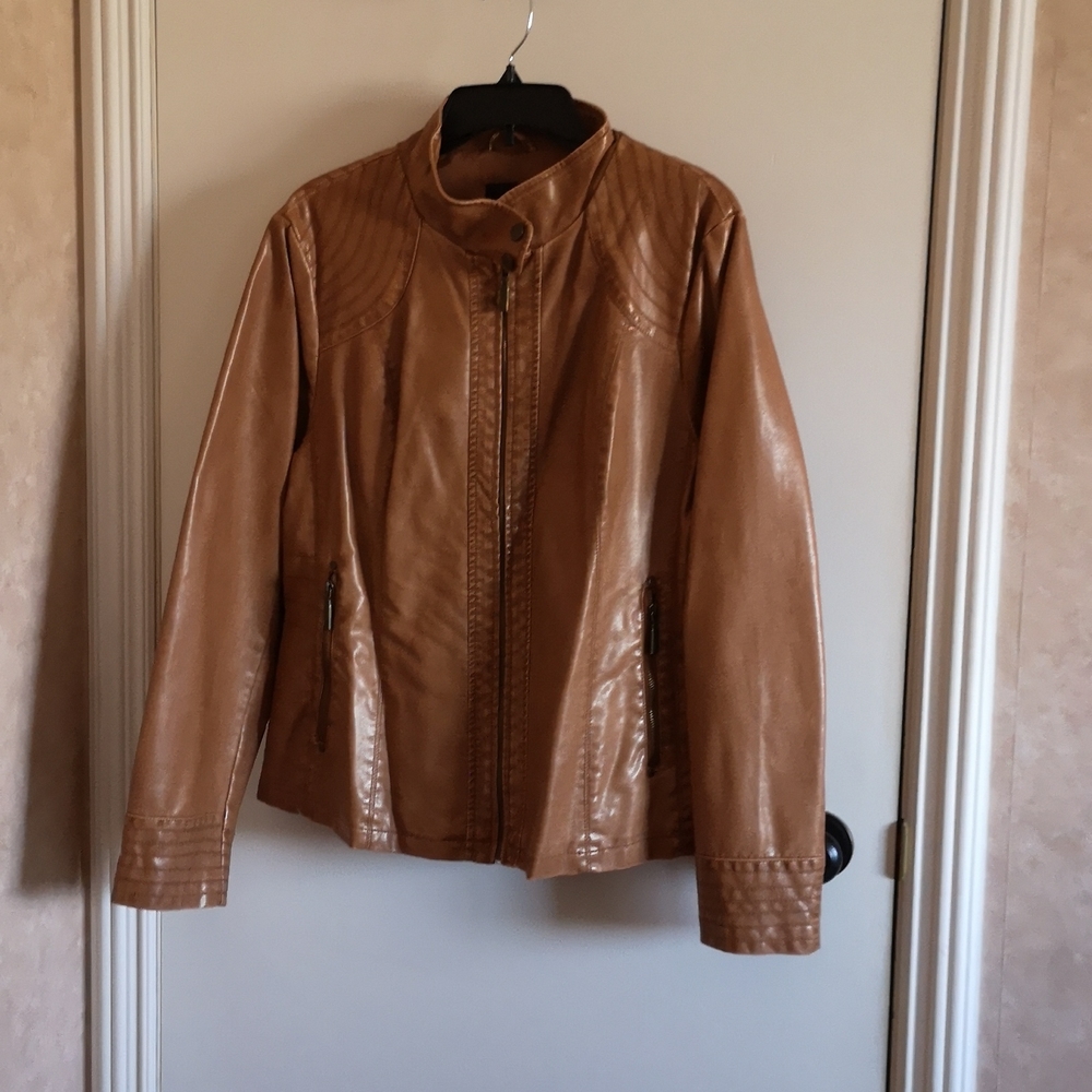 1XL faux leather jacket